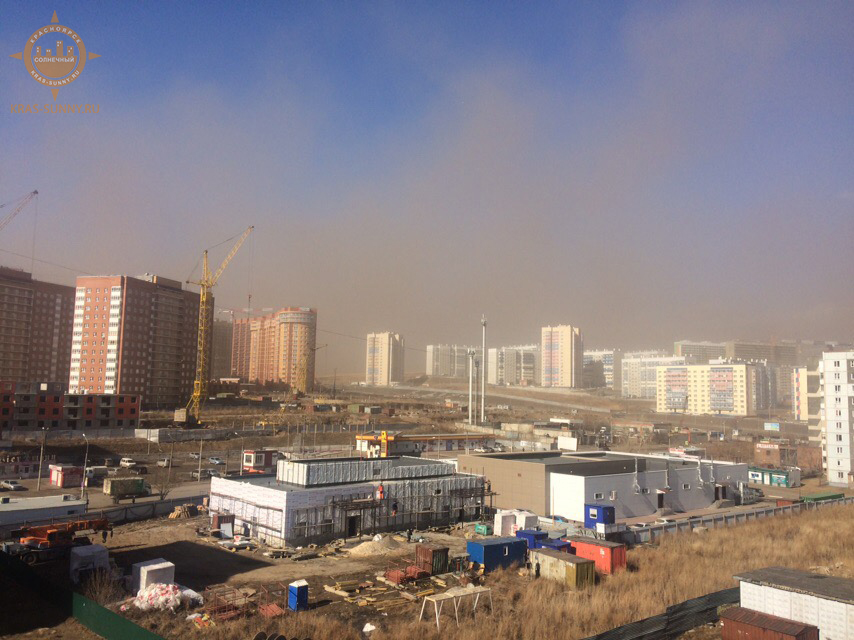 Ураганный ветер пронесся по Красноярску