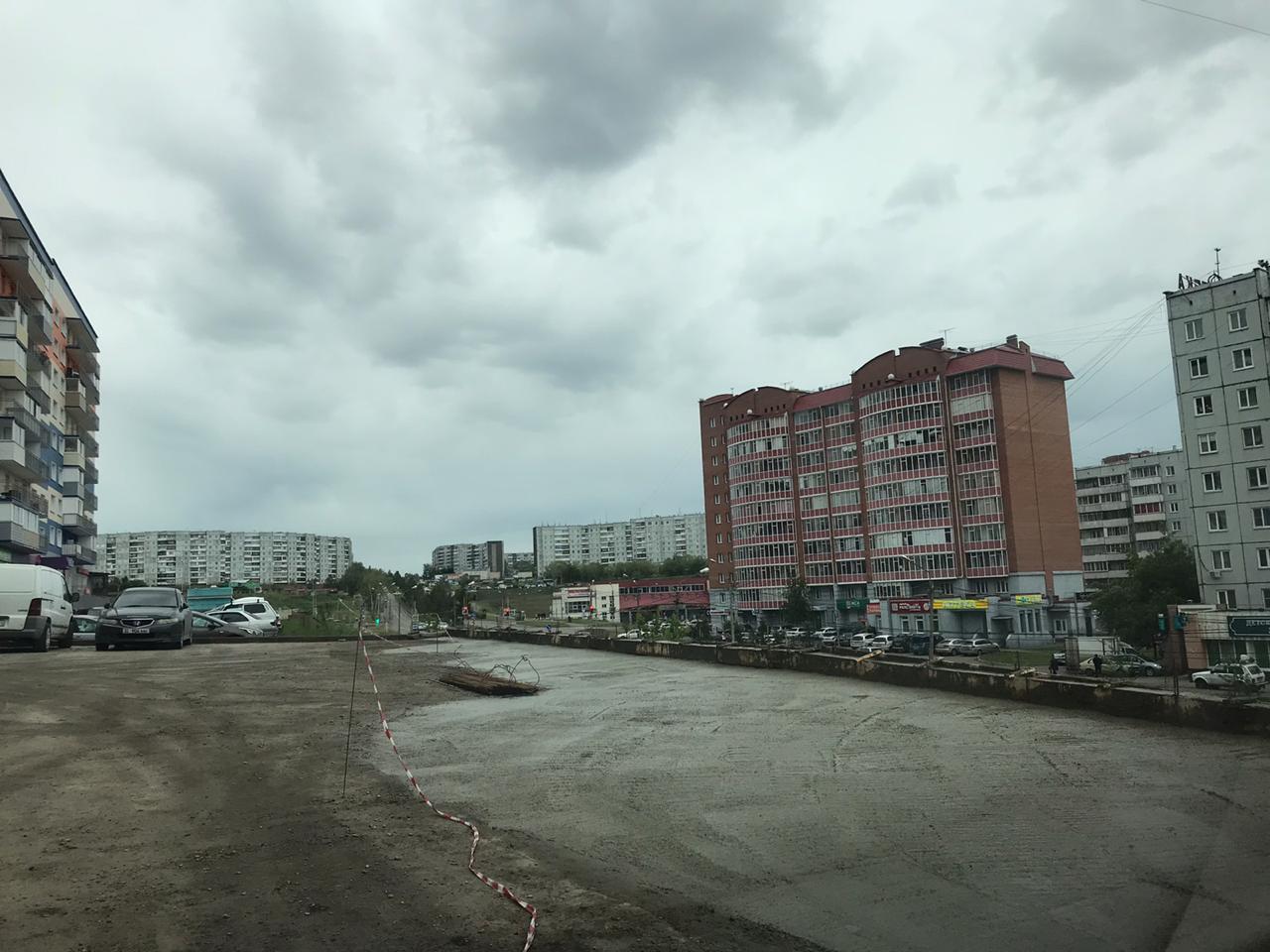 Красноярск, Солнечный, потоп после дождя 