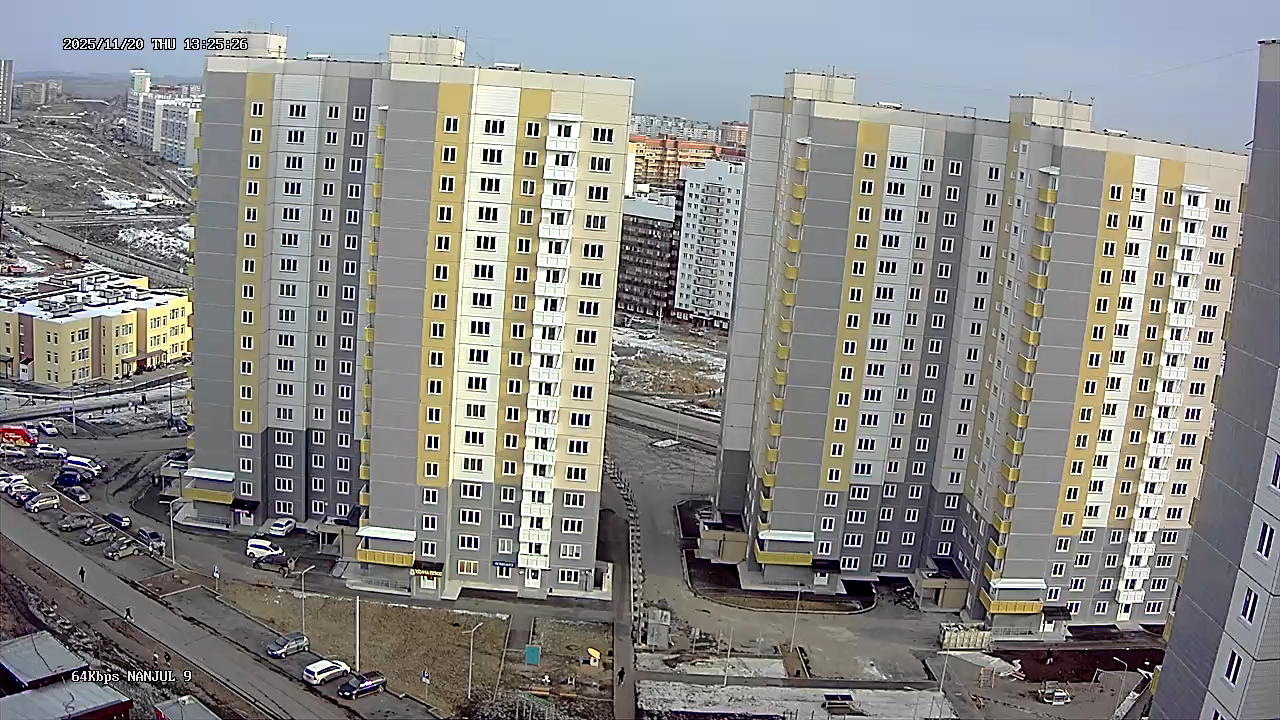 Камера на новые жилые дома рядом с Детским садом №106